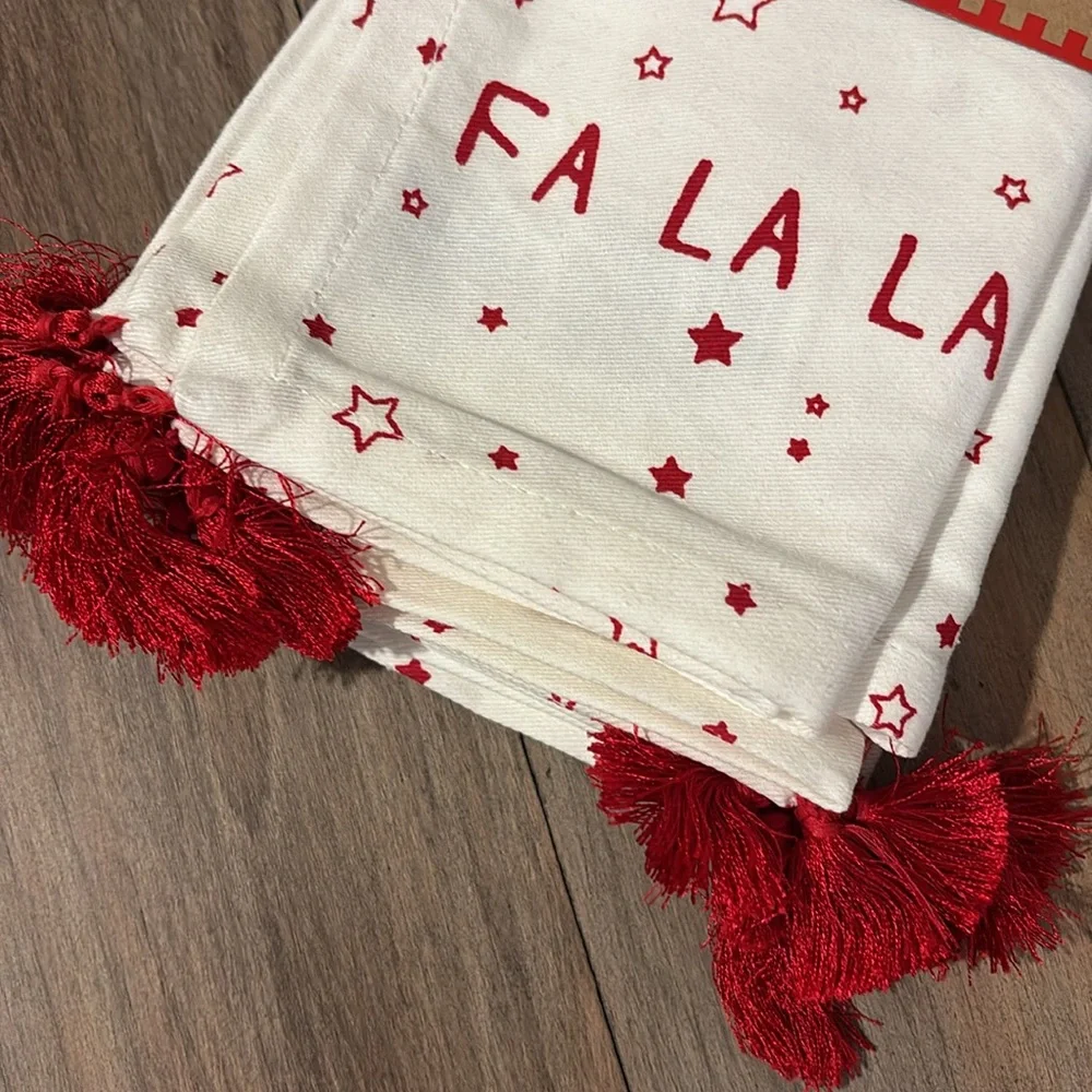 4 Christmas Cotton napkins